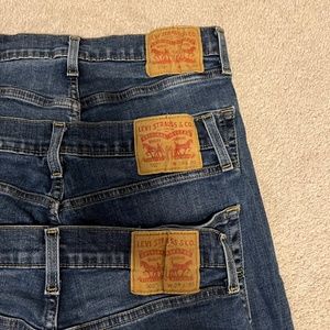 Mens Levi's blue jeans lot of 3 size W29xL30 style 502
